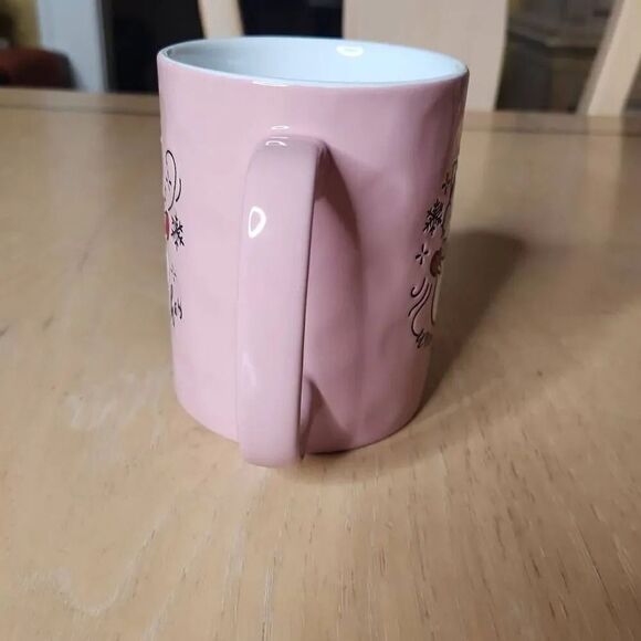 Hello Kitty Christmas warm wishes pink mug - Picture 4 of 5